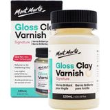 Happy Trend Mont Marte Kil Vernik Parlak Imza 4 Oz (120ML) Kil Heykel Mastik, Parlak Kil Vernik, Polimer Veya Hava Sertleştirme Kili Için Vernik, Kil Için Şeffaf Parlak Vernik. - Çok Renkli