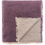 Happy Trend Müslin Pike Tek Kişilik, 100% Pamuk 4 Katlı Kaliteli Müslin Yatak Örtüsü, Dekoratif Şık Yumuşak Hafif Yazlık Pike (Mor, Tek Kişilik 160X220 Cm)