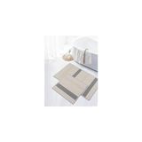Happy Trend My Evilla Naturel Pamuklu Kilim Yıkanabilir Banyo Paspası Seti 2'li Klozet Takımı 60X100-50X60CM 7021 Bej - Sarı