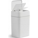 Happy Trend Otomatik Hareket Sensörlü Çöp Kovası, Banyo Çöp Kovası, Çocuk Odası Çöp Sepeti, Çöp Kutusu, (2 Adet 1.5 V Aa Pil, Piller Pakete Dahil Değildir) - (18 Litre) 26.5X20.2X31.8 cm - Beyaz - Standart