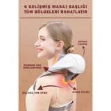 Happy Trend Ovmalı Masaj Aleti Boyun Sırt Bel Dayanıklı Şarjlı Gelişmiş Masaj Aleti - Beyaz