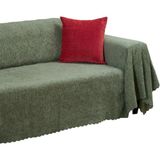 Happy Trend Premium Koltuk Örtüsü 175X350 Xlarge Gramajlı Jakarlı Şönil Sage Yeşili | Kanepe Örtüsü | Kaymaz