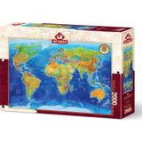 Happy Trend Puzzle Jeopolitik Dünya Haritası 2000 Parça Puzzle