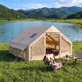 Happy Trend Rovos 12 Kişilik Xxl Şişme Kamp Çadırı | 4 Mevsim Büyük Aile Çadırı | Su Geçirmez Oxford Kumaş | Kamp, Glamping ve Outdoor Çadırı - Krem