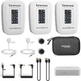 Happy Trend Saramonic BLINK500 Pro B2 Mini Çift Kanallı Stereo Kablosuz Mikrofon, Şarj Kutusu, OLED Ekran ve 3,5 mm Kulaklık Çıkışı, Dslr, Aynasız ve Video Kameralar, Akıllı Telefonlar, Tabletler, Bilgisayar Için - Çok Renkli