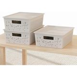 Happy Trend Seul Çok Amaçlı Kapaklı Saklama Kutusu - Şık ve Dekoratif Dolap Içi Organizer Düzenleyici (4 L / 12 L / 20 L Boy Seçenekli) 3 Renk (Beyaz, 12 Litre) - Standart