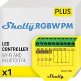 Happy Trend Shelly Plus Rgbw Pm | LED Şeritler Için Wi-Fi ve Bluetooth Kontrol Cihazı | 12-24 Vdc | Sıva Altı Kısma Cihazı | Işık Kontrolü ve Akım Ölçümü | Hub Gerektirmez | Ios Android Uygulaması