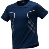 Happy Trend Spor Tişört Antreman Gym Polyester Erkek Sporcu T-Shirt Şeritli-Tişört (Çok Renkli, Std) - Standart - Lacivert