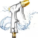 Happy Trend Tam Pirinç Başlıklı, %100 Ağır Hizmet Tipi Metal Su Tabancası, Bahçe Hortumu Püskürtme Tabancası, Sulama Tesisleri, Duş Evcil Hayvanı, Araba Yıkama Için Yüksek Basınçlı Püskürtme Nozulu - Standart