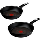 Happy Trend Tefal Explore Fusion Core 9x 2'li Tava Seti - 24/28 cm - Siyah