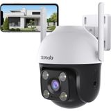 Happy Trend Tenda Güvenlik Kamerası, Dış Mekan Wlan, 1080P Wi-Fi Kamera, Gece Görüşlü, Renkli Gece Görüşlü, 2 Yönlü Ses, Kişi Tanıma ve Hareket Algılama, Ses ve Işık Alarmı - Siyah