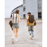 Happy Trend Tomtoc Vintpack Laptop Sırt Çantası, 17-22 Litre Sırt Çantası Seyahat, Eğlence, Günlük, Açık Hava Için Sırt Çantaları, Vintage Su Itici Kadın Erkek Sırt Çantaları 13-16 Inç Dizüstü - Standart - Sarı