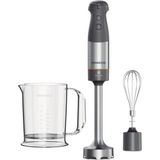 Happy Trend Triblade Xl El Mikseri Blender Set HBM60.002GY - 1000 Watt, Güçlü Motor, Yüzde 20 Daha Uzun Karıştırma Çubuğu, Triblade 3 Açılı Bıçak Sistemi, Metal Çırpıcı, Karıştırma Haznesi