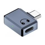 Happy Trend Type C To Lightning Kulaklık Dönüştürücü iPhone iPad Macbook Yuva Çevirici Müzik Dinleme Arama Otgklg - Gri