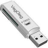 Happy Trend USB 2.0 Sd ve Micro Sd Hafıza Kart Okuyucu Beyaz