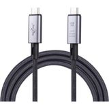 Happy Trend USB 4.0 240W Thunderbolt Type-C To Type-C Şarj, Data ve 8k 60Hz Görüntü Aktarım Kablosu - Sarı