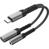 Happy Trend USB C - 3,5 mm Kulaklık ve Şarj Aleti Adaptörü, 2'si 1 Arada Aux - USB C Ses Jakı ve Pd Hızlı Şarj Adaptörü, iPhone 16 15 Pro Max, Galaxy S24 S23 S22, Piksel, iPad Pro Için Uygundur - Çok Renkli