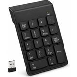 Happy Trend USB Kablosuz Numerik Klavye Keypad, USB Alıcılı Sayısal Tuş Takımı, Pc Laptop Notebook Için Kablosuz Numpad, Ev Ofis Muhasebe Excel Veri Girişi Kullanımına Uygun