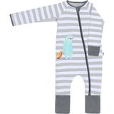Happy Trend Uyku Tulumu Sloth 2.7 Tog, Kışlık Dolgulu Çocuk Uyku Tulumu, Çift Yönlü Fermuar, 3-4 Yaş, Gri
