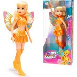 Happy Trend Winx Fairy Doll – Stella With Glitter Wings & Articulated Joints – Removable Fairy Accessories – Radiant Transformation Look – Official Winx Club Toy For Girls – Ages 4+ - Turuncu