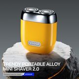 Happy Trend Yoose Mini Elektrikli Tıraş Makinesi, Erkekler Için Elektrikli Tıraş Makinesi, Elektrikli Alaşımlı Tıraş Makinesi, Ipx7 Su Geçirmez Tıraş Makinesi, 8000 Rpm Motorlu, C Tipi Kablo ve Manyetik Tıraş - Sarı