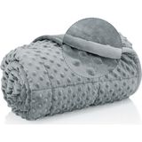 Happy Trend Yumuşak Wellsoft Ağırlıklı Yorgan/battaniye, 7 Kg, Gri, Çift Taraflı, Tek Kişilik, 60KG Üstü - 115 x 215 cm