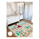 Happy Twins Dino Road Katlanabilir Çift Taraflı Oyun Matı 150x200x1cm