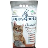 Happy4pets 10 lt Marsilya Sabunu Kokulu Topaklaşan İnce Taneli Kedi Kumu