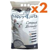 Happy4pets Doğal İnce Taneli Lavantalı 2x10 lt Kedi Kumu