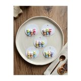 happyaksesuar Çeşitli Sevimli Hayvan Figürlü Karışık Renk 3 cm Mini Pens Bebek Toka Seti