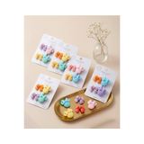 happyaksesuar Minnie Mouse ve Fiyonk Figürlü Karışık Pastel Renk Çiftli 5,5 cm Çocuk Pens Toka