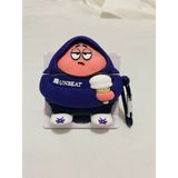 HappyCase 4.nesil Uyumlu Figürlü Kulaklık Koruyucu Kılıf - Açık Mor