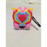 HappyCase Air Pods 3. Nesil Uyumlu 3D Silikon Kılıf - Pembe Kelebek