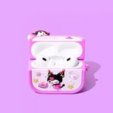 HappyCase Air Pods Pro 2 Uyumlu Silikon Kulaklık Koruyucu Kılıf kuromi - Mor
