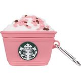 HappyCase Airpods Pro 2.nesil Kulaklık Kılıfı Figürlü Kulaklık Kılıfı Pink Coffe - Pembe