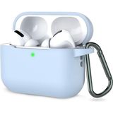 HappyCase Airpodspro 2 Kılıf Silikon Kulaklık Kılıfı Açıkmavi - Açık Mavi