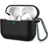 HappyCase Airpodspro 2 Kılıf Silikon Kulaklık Kılıfı Siyah