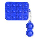 HappyCase Apple Air Pods Pro ve Pro 2 Kulaklık Kılıf Için Stres Oyuncağı Kabarcıklı Koruyucu Kılıf Popit - Koyu Mavi