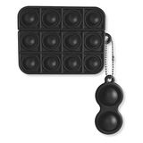 HappyCase Apple Air Pods Pro ve Pro 2 Kulaklık Kılıf Için Stres Oyuncağı Kabarcıklı Koruyucu Kılıf Popit - Siyah