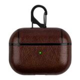 HappyCase Apple Airpods Pro Kulaklık Koruma Pu Deri Kılıf Koyukahverengi - Koyu Kahverengi
