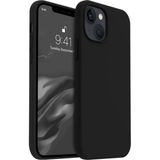 HappyCase Apple Iphone 15 Plus Uyumlu Içi Kadife Lansman Silikon Kılıf Kapak Siyah