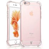 HappyCase Apple iPhone 6 Kapak Köşe Korumalı Airbag Antishock Silikon Kılıf - Şeffaf