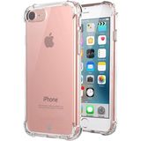 HappyCase Apple iPhone Se 2020 Kapak Köşe Korumalı Airbag Antishock Silikon Kılıf - Şeffaf