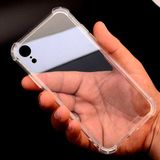 HappyCase Apple iPhone Xr Köşeli Şeffaf Anti Shock Silikon Kılıf - 65