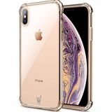 HappyCase Apple iPhone Xs Max Kapak Köşe Korumalı Airbag Antishock Silikon Kılıf - Şeffaf