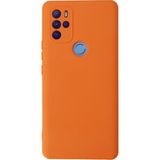 Happycase General Mobile Gm 21 Pro Kılıf Nano Içi Kadife Silikon - Turuncu