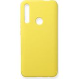 Happycase Huawei Honor 9x Kılıf Nano Içi Kadife Silikon - Sarı