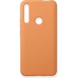 Happycase Huawei Honor 9x Kılıf Nano Içi Kadife Silikon - Turuncu