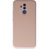 Happycase Huawei Mate 20 Lite Kılıf Nano Içi Kadife Silikon - Pudra