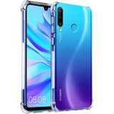 HappyCase Huawei P30 Lite Kapak Köşe Korumalı Airbag Antishock Silikon Kılıf - Şeffaf